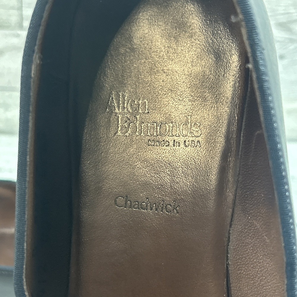 Allen Edmonds Chadwick Women Black Leather Pleated Skirt Loafer Flats Shoe SZ 9B - Picture 11 of 14